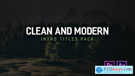 Videohive Modern Intro Titles Pack for Premiere Pro Free