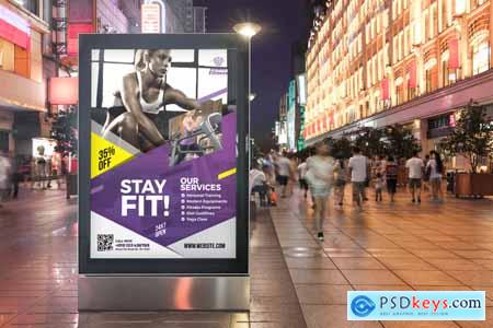 Thehungryjpeg Fitness Poster Template