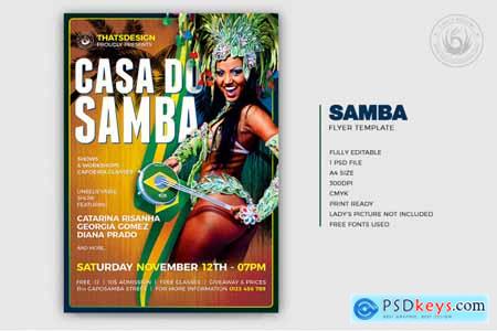 Thehungryjpeg Samba Flyer Template