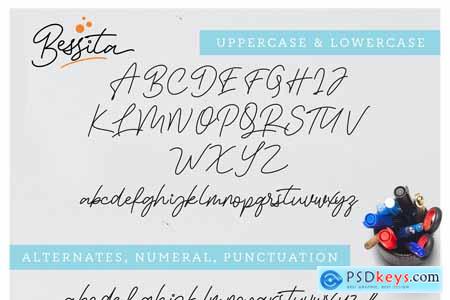 Creativemarket Bessita - Handwritten Font