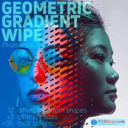 Graphicriver Geometric Gradient Wipe Actions