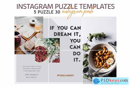 Creativemarket Lifestyle Instagram Puzzle Templates