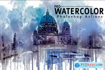 Creativemarket Pro Watercolor Photoshop Actions