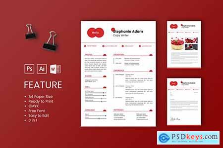 Professional CV And Resume Template Stephanie