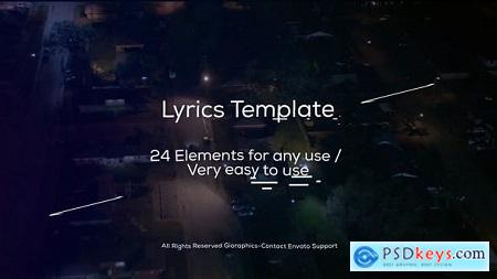 Videohive Lyrics Template and Elements Free