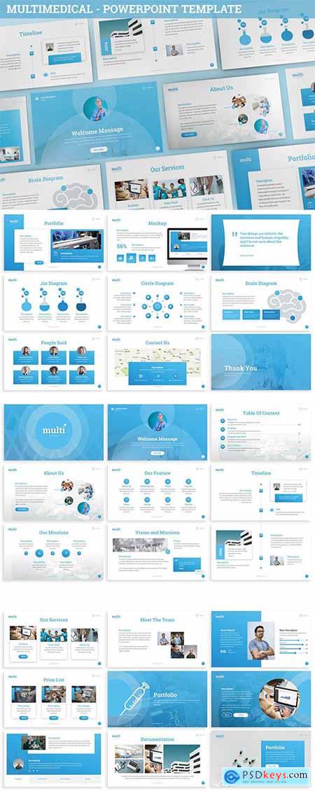MultiMedical - Powerpoint Presentation Template