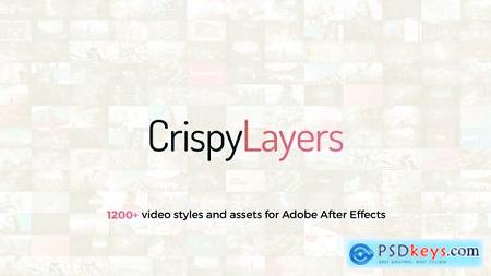 Videohive CrispyLayers 1.0 Graphics Pack - 1200+ Video Presets And Assets Free