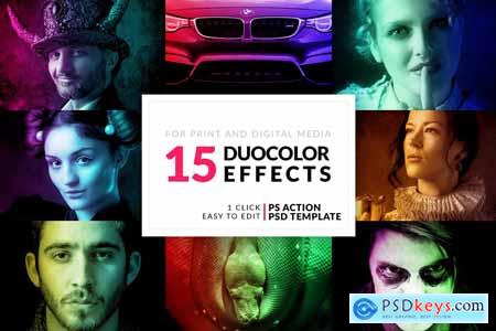 Creativemarket 15 Duo Color Photoshop Actions