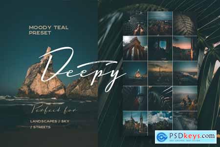 Creativemarket Deepy Moody Teal Lightroom preset