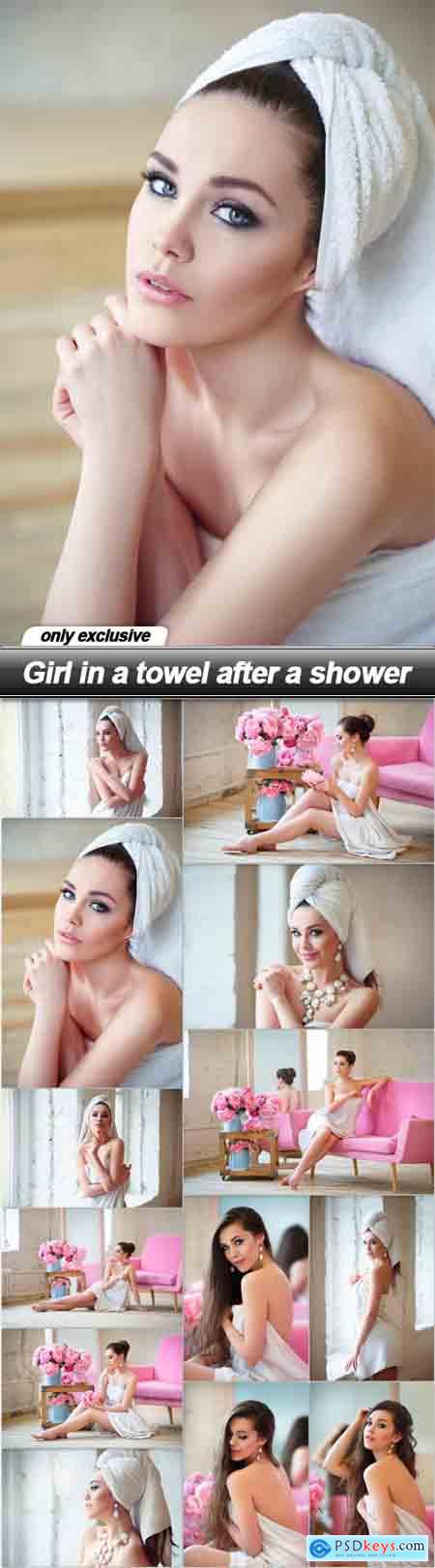 Girl in a towel after a shower - 13 UHQ JPEG