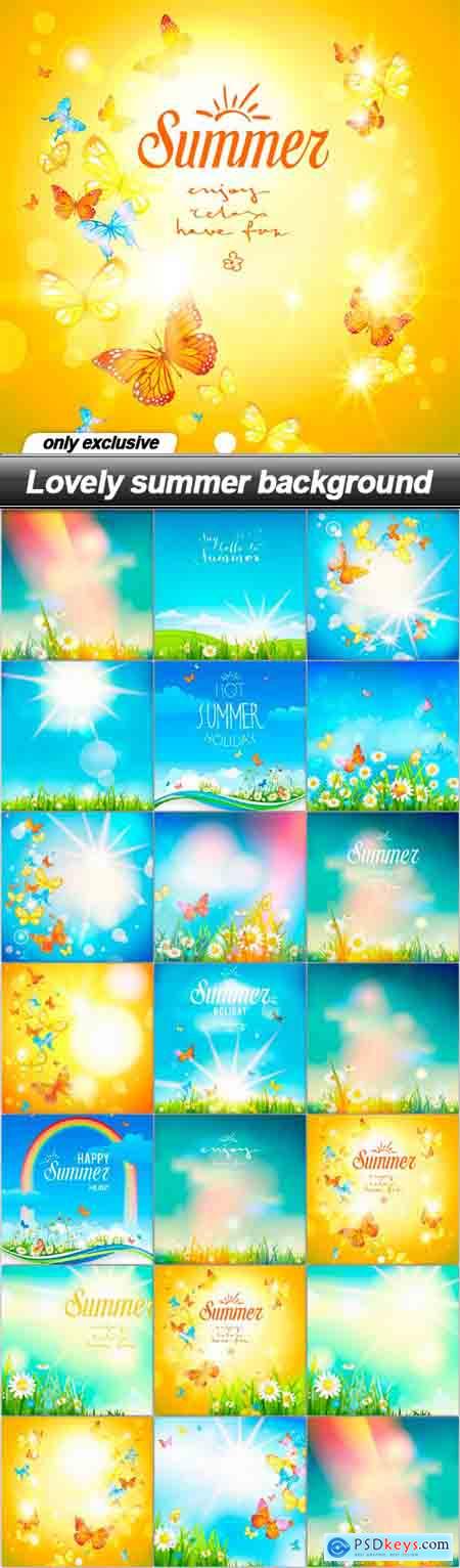Lovely summer background - 20 EPS