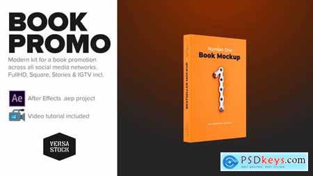 Download Videohive Book Social Media Promo Kit 23519050 After Effects Projects Free
