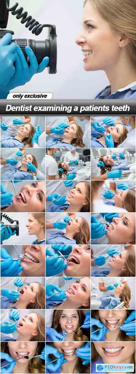 Dentist examining a patients teeth - 24 UHQ JPEG