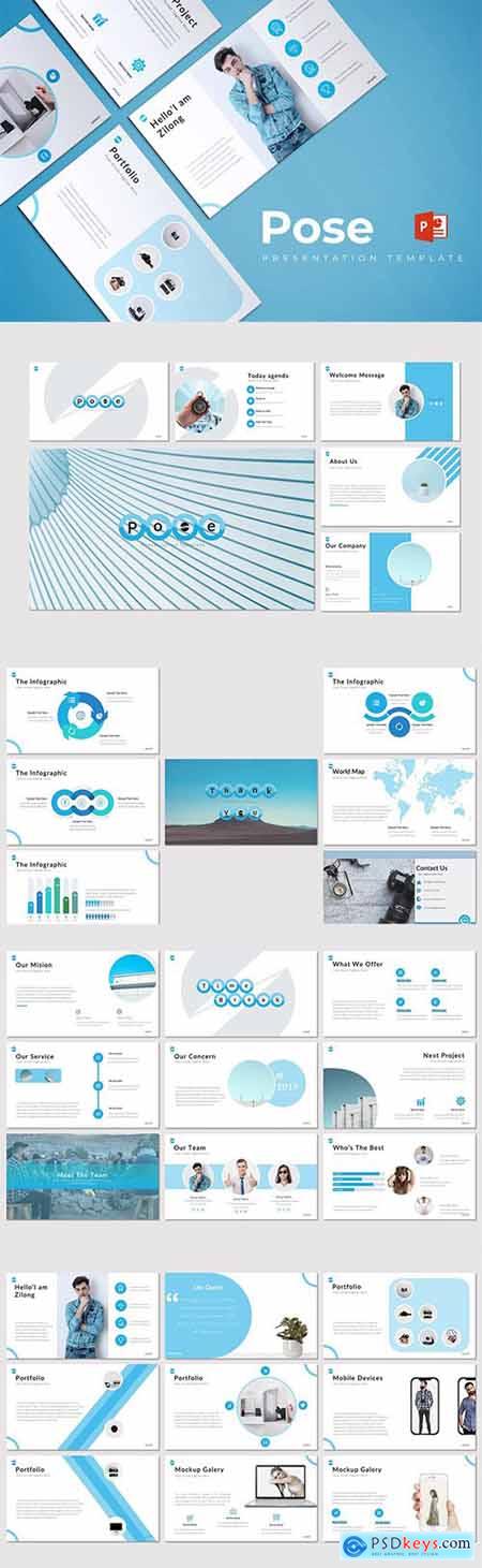 Pose - Powerpoint, Keynote and Google Slides Template