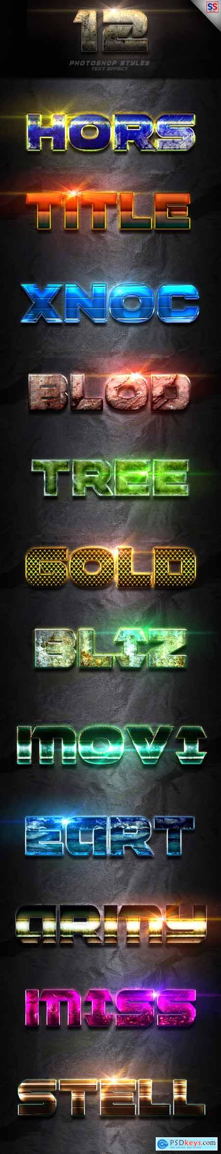 GraphicRiver 12 Photoshop Text Effect Vol 10