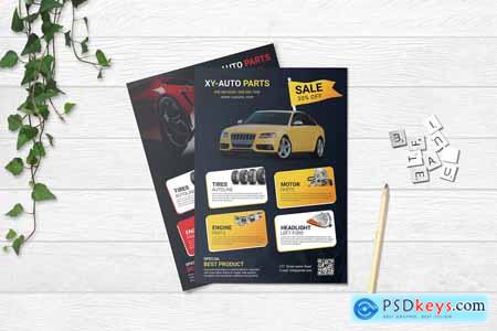 Creativemarket Auto Parts Flyer