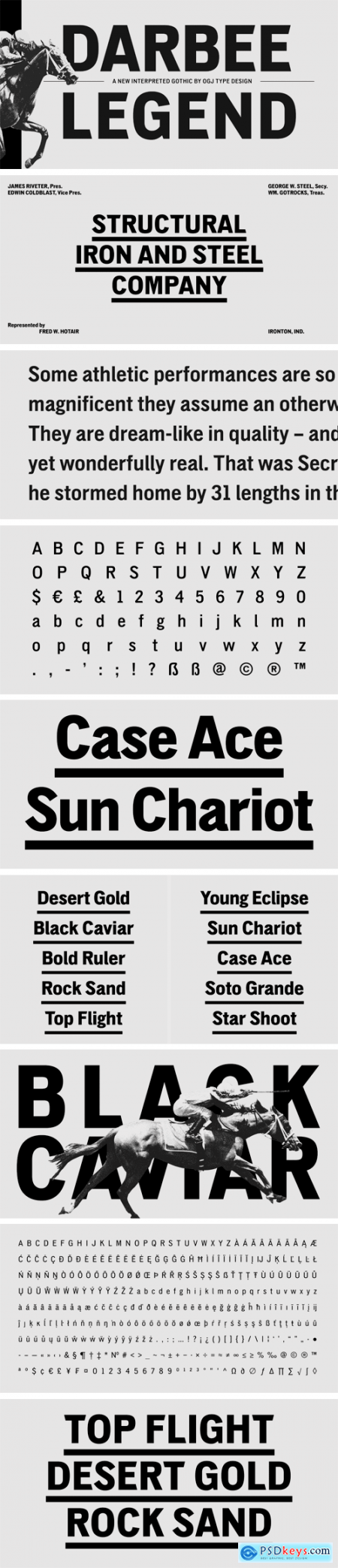 Darbee Legend Font Family