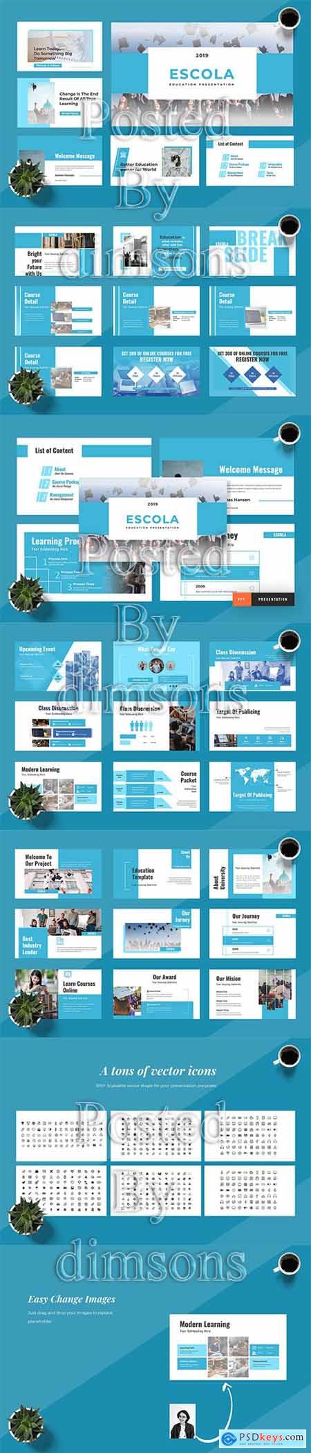 Escola - Powerpoint, Keynote and Google Slides Template