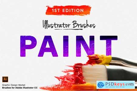 Creativemarket Illustrator Paint Brushes - 1st Edition