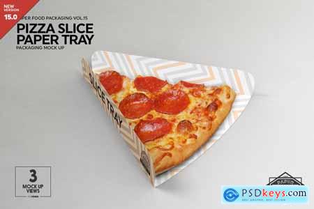 Creativemarket Pizza Slice Tray Packaging Mockup