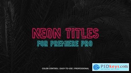 Videohive Neon Titles Free