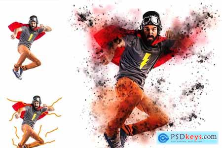 Creativemarket 3D Dispersion Photoshop Action