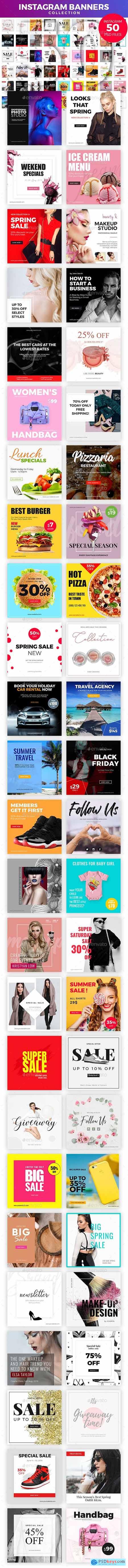Creativemarket 50 Instagram Banners