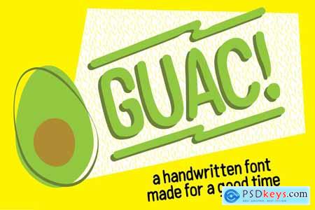 Creativemarket GUAC! Handmade Font For A Good Time
