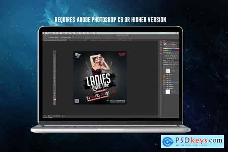 Thehungryjpeg Ladies Night Vibe Club Template