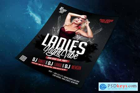 Thehungryjpeg Ladies Night Vibe Club Template