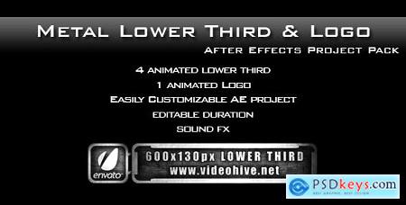 Videohive Metal Lower Third & Logo AE Project PACK Free