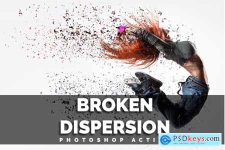 Creativemarket 4 in 1 Dispersion Photoshop Actions Pack