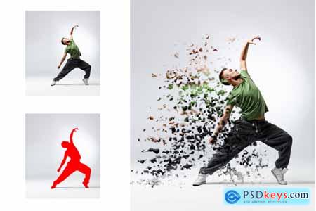 Creativemarket 4 in 1 Dispersion Photoshop Actions Pack