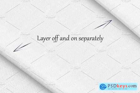Creativemarket Cotton fabric PSD object mockup