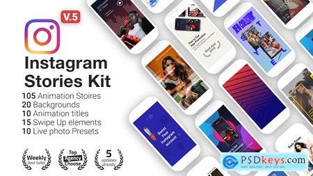 Videohive Instagram Stories Kit Instagram Story Pack V5 Free