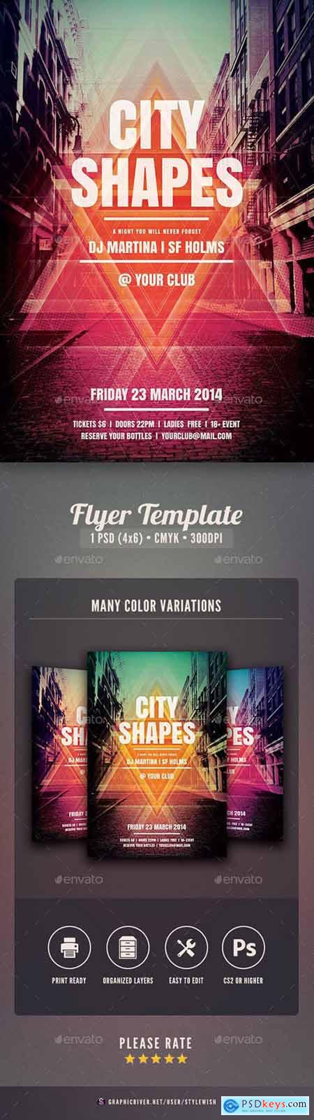 Graphicriver City Shapes Flyer