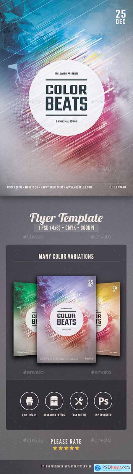 Graphicriver Color Beats Flyer