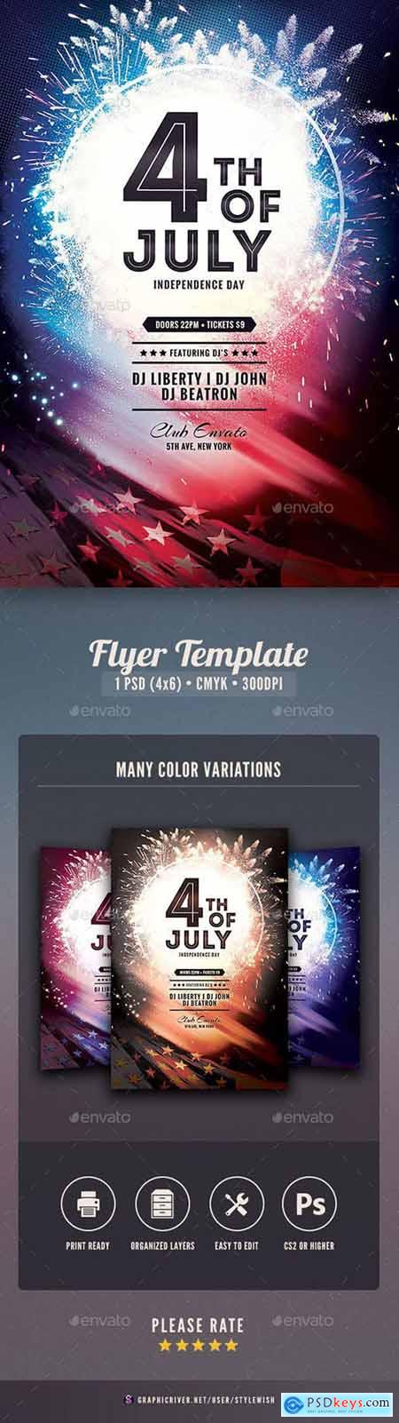Graphicriver Fourth of July Flyer