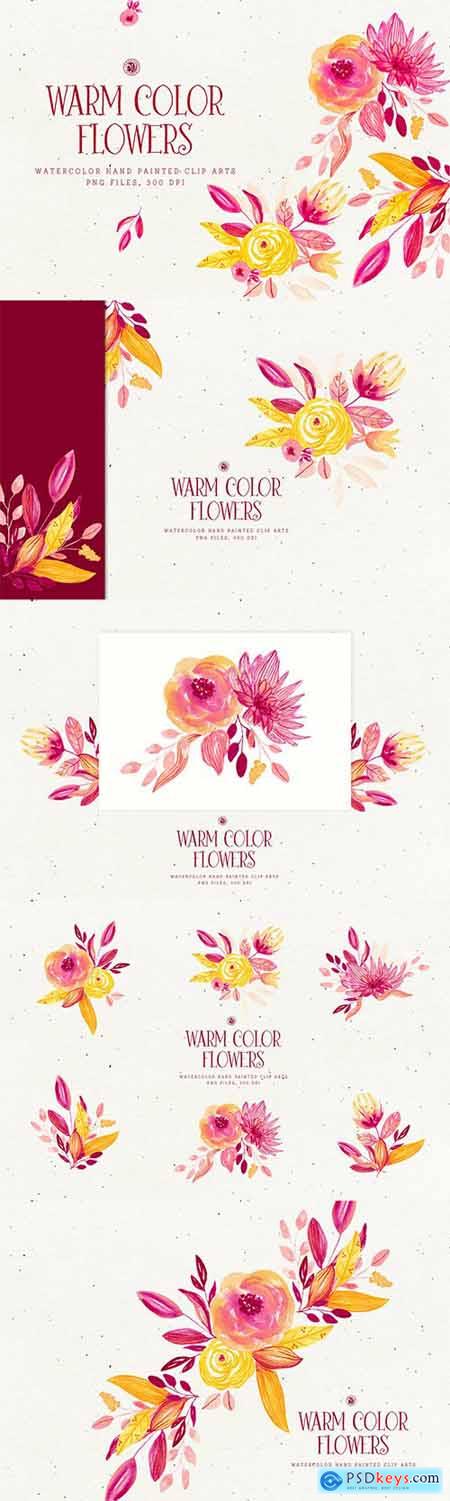 Warm Color Flowers