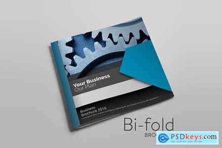 Creativemarket Bi-fold Square Brochure