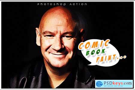 Creativemarket Comic Book Paint Photoshop Action