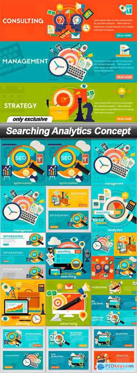 Searching Analytics Concept - 16 EPS