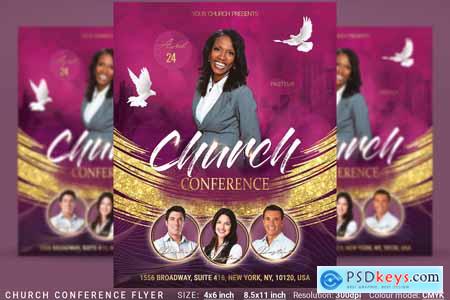 Creativemarket Church Conference Flyer Poster