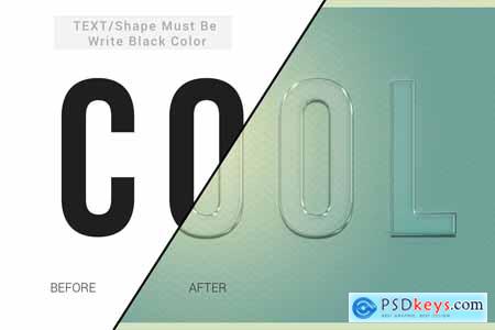 Creativemarket Glass Text Effect Photoshop Action