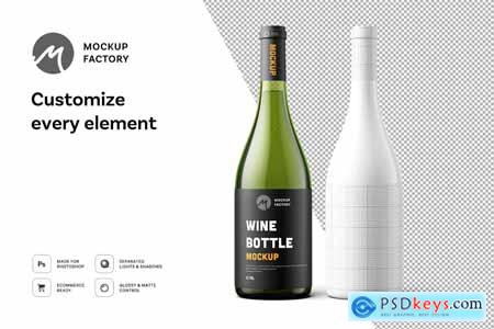 Creativemarket Wine Bottle Mockup Vol2