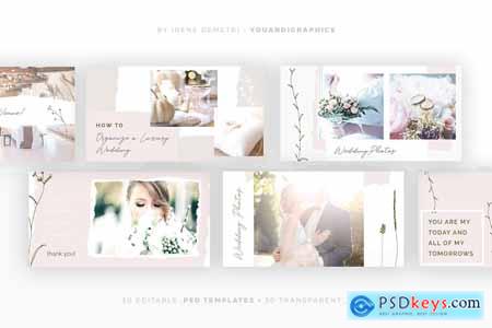 Creativemarket Elegant Wedding Social Media Pack