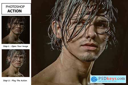 Graphicriver oily cartoon paint action 19453435 download free download