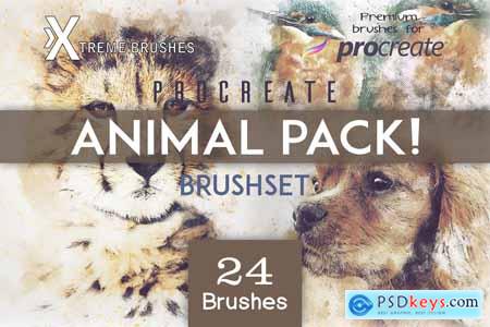 Creativemarket Procreate Animal Pack