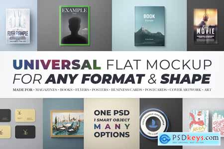 Creativemarket Universal Flat Mockup - Any Format