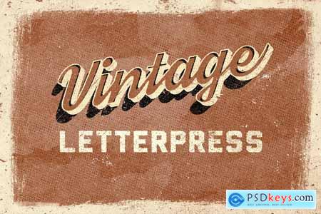 Creativemarket Vintage Letterpress Mockups